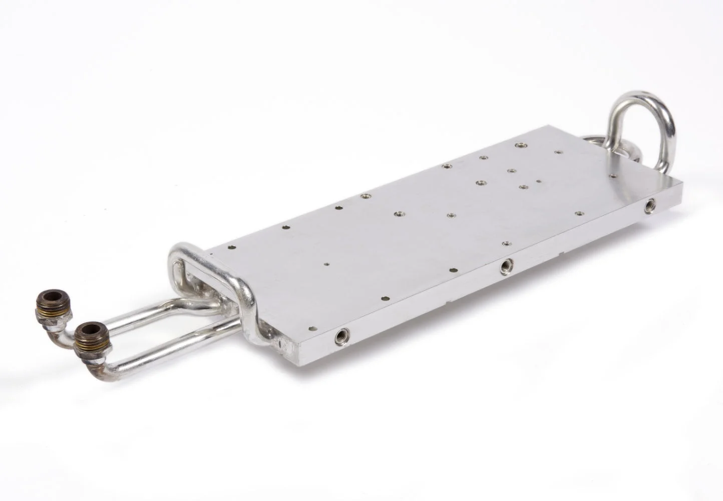 Copper cold plate marine application flame brazed